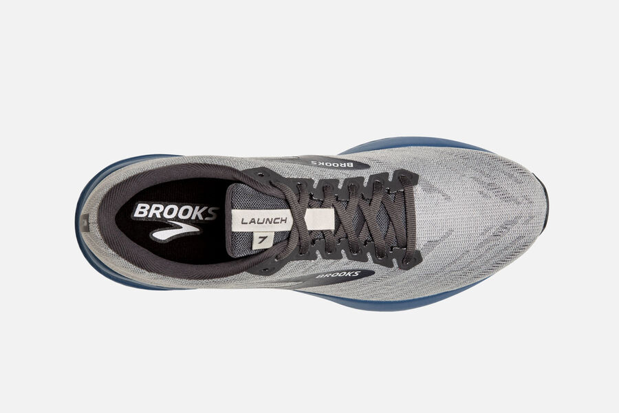 Brooks Launch 7 Road Running Shoes - Mens - Grey - EO6270894